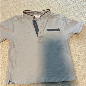 Zara Light Gray Kids Button Down Shirt